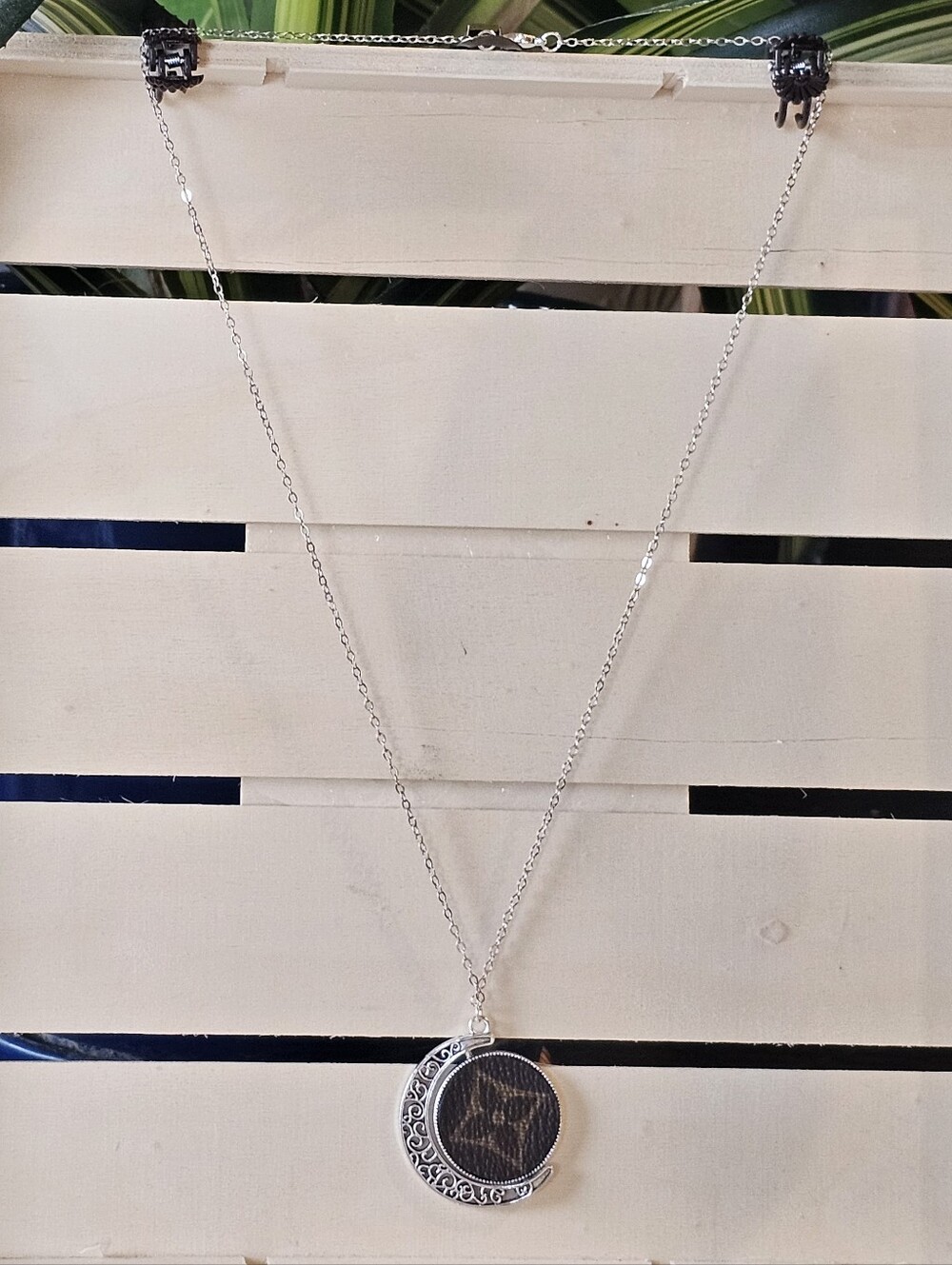 Louis Vuitton Pieces In Crescent Moon Pendant On Necklace - Picture 4 of 6